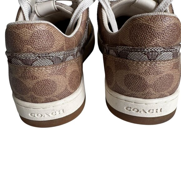 COACH C201 Mixed Media Signature Sneakers Size 9B, EUR 39.5 Preppy Coach Logo - Picture 6 of 16